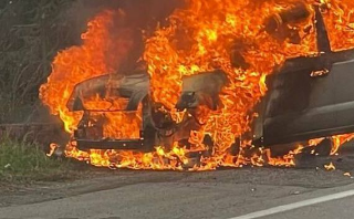 Lan­cia­no, paura a Santa Rita: auto in fiamme nella notte, indagini in corso